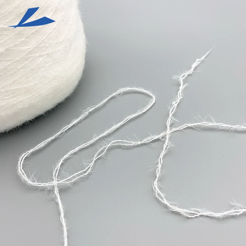 good price mink like yarn 0.9cm short curved hair yarn crochet nylon yarn for flat knitting