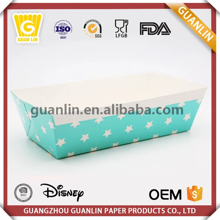 
china manufacturers wholesale price C1S art corrugated rectangle paper loaf pans 