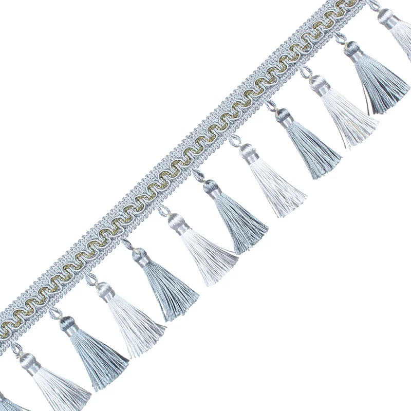 
TJ18032404 Red Tassel Fringe With Colorful Yarn Decorate Cushion Cover 