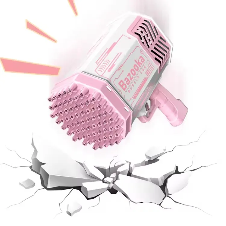Plastic40 Holes Rocket Bazooka Bubble Gun Toys Rechargeable s Machine Outdoor Summer for Kids