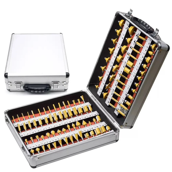 professional router bit set 6 12 15 24 35 50 70 100pcs set mill cutter for wood cutter