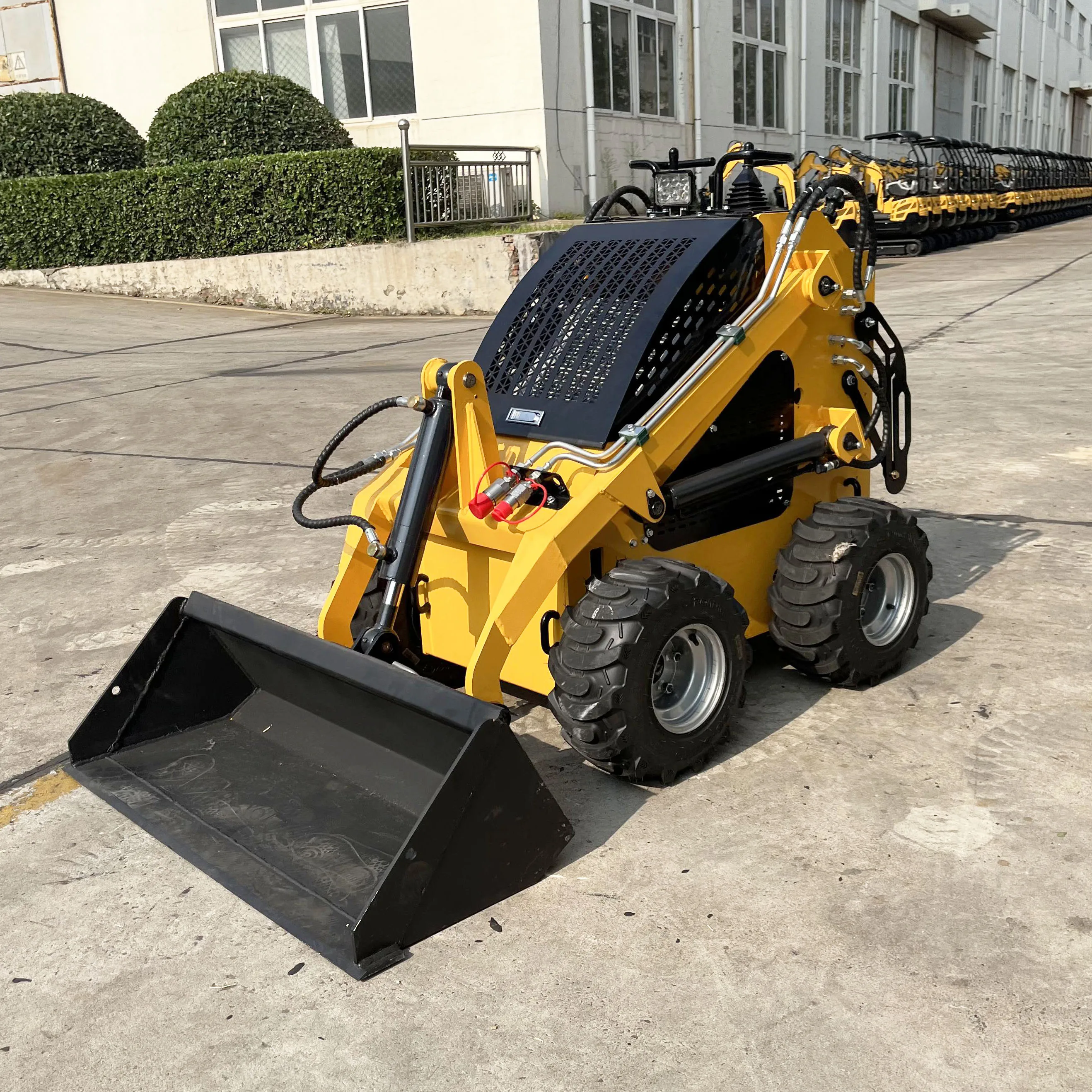 SAAO EURO 5 EPA China Wheel Tracked Mini Skid Steer Loader with Track