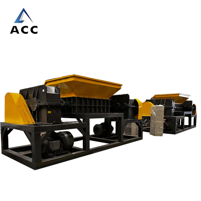 Large and small biaxial scrap steel crusher plastic metal multifunctional tearing shredder machine
