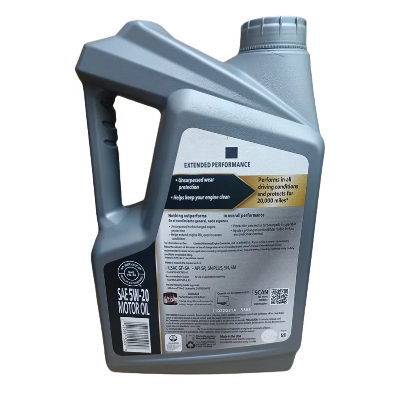 Mobil No. 1 fully synthetic engine oil 4.73L SN SP 5w20 5L engine oil lubricating oil