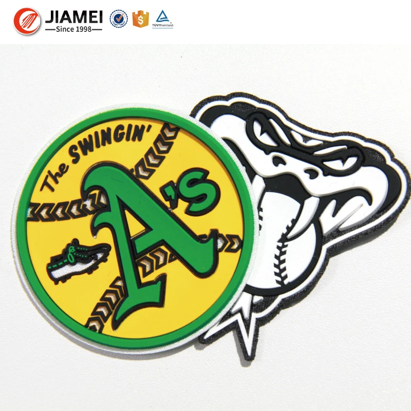 3D High Quality Silicone Heat Transfer Patch with Fabric for Sports Clothing