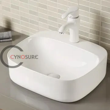 White Ceramic Art Basin