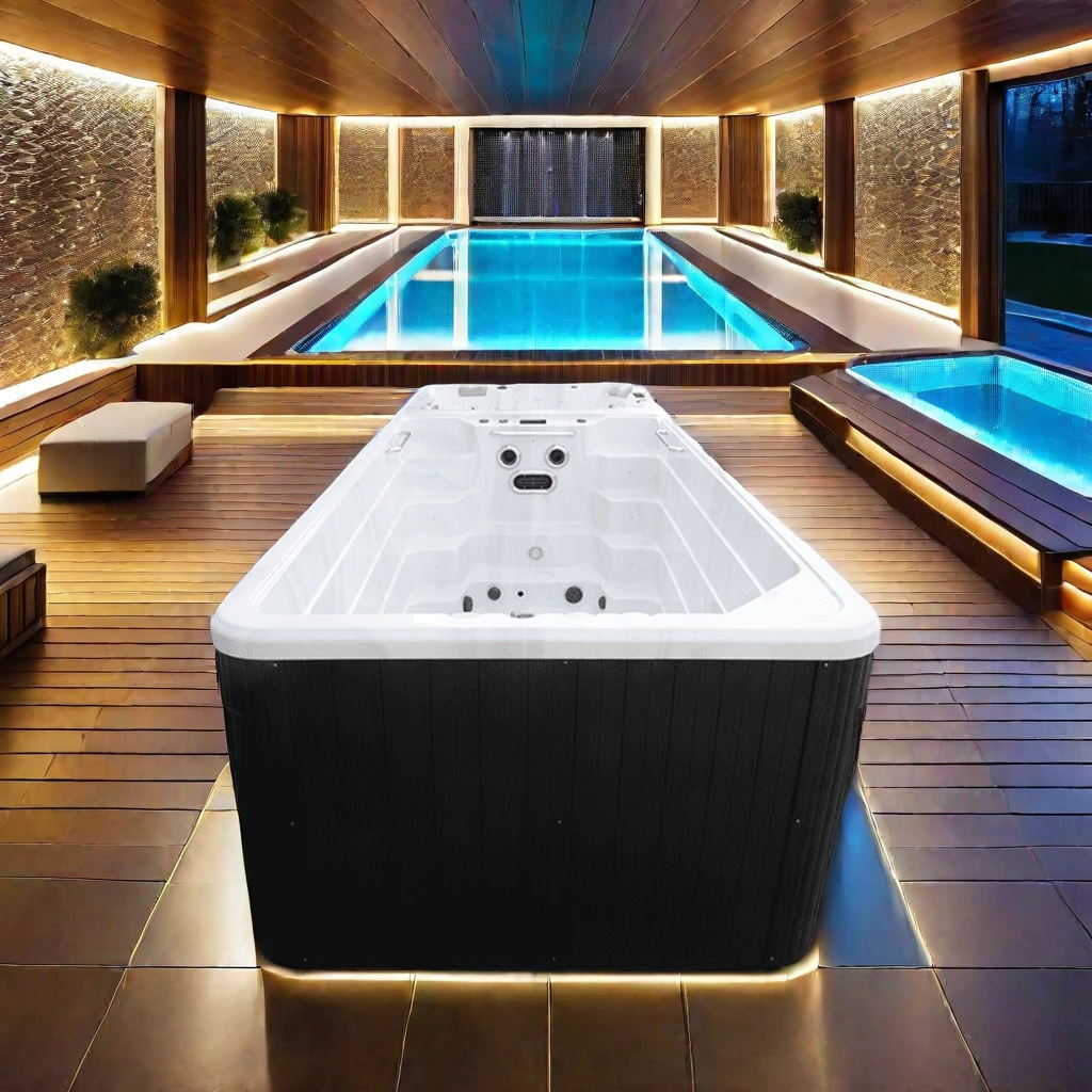 Большой 7 человек большой массаж мощность открытый Jacuzz i SPA Smart-управляемый бассейн 6 м