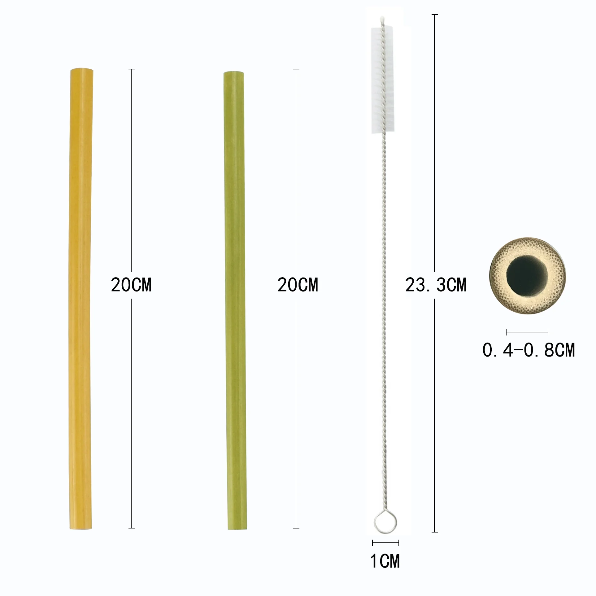 Best selling custom logo natural eco-friendly reusable bamboo straws