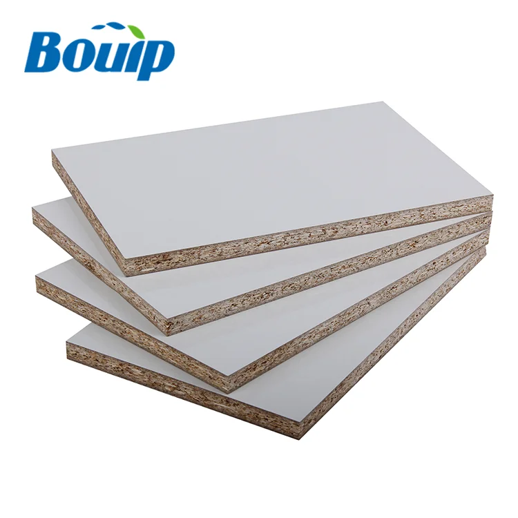 Wholesale High Quality 18*1220*2440mm White High Gloss China laminated Particle Board  For Interior Decoration
