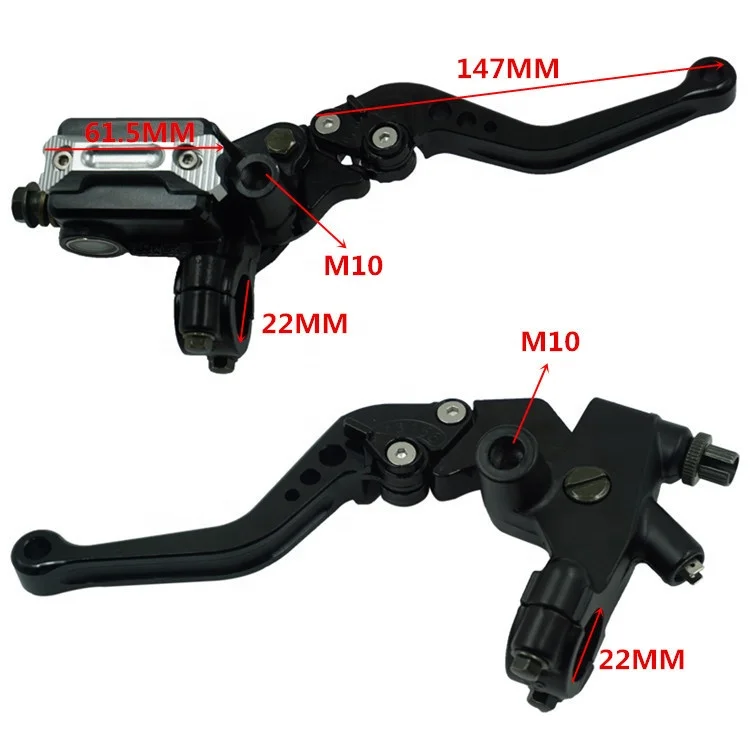 Universal Aluminum 7/8' 22mm CNC Front Handlebar Brake Clutch Lever Motorcycle Clutch and Brake Levers