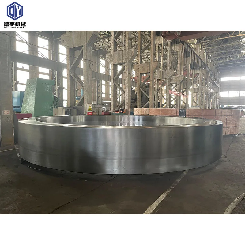 China Supply Manufacturer Rotary Kiln riding ring tyre For Cement Plant Rotary Kiln Support System Tyre In Cement Plan