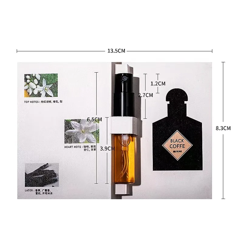 Luxury Mini 3ml Empty Perfume Tester Sample Set Luxury Brand Air Freshener for Gifts or Toys