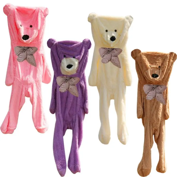 Wholesale Large Size Giant Unstuffed Bear Plush Toys Skin for Valentines Day Gifts Tedy Bear Doll Plushie Shell without Filling