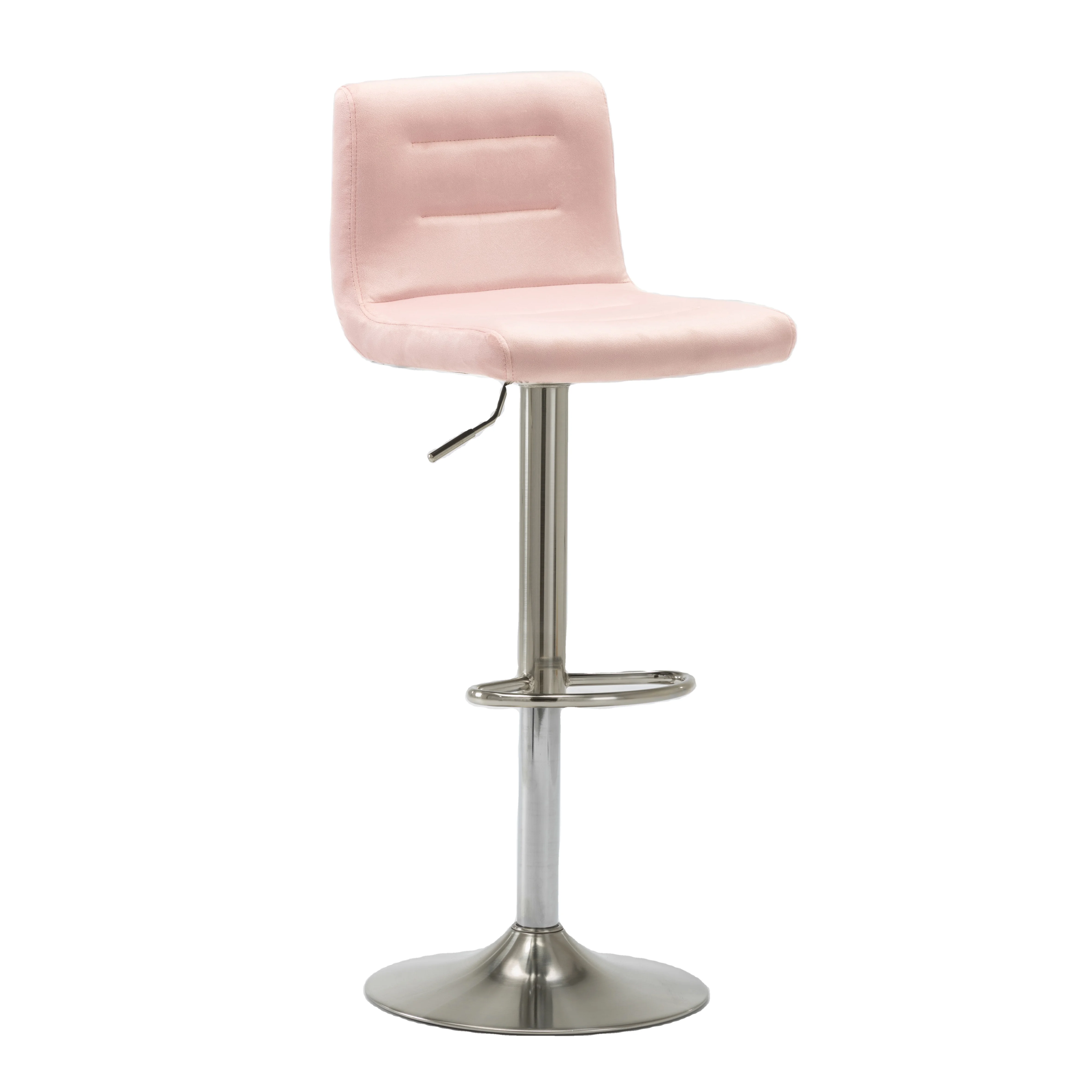 Procurement Service New Design Adjustable Chrome Legs PU Seats Swivel Bar Stool Chair