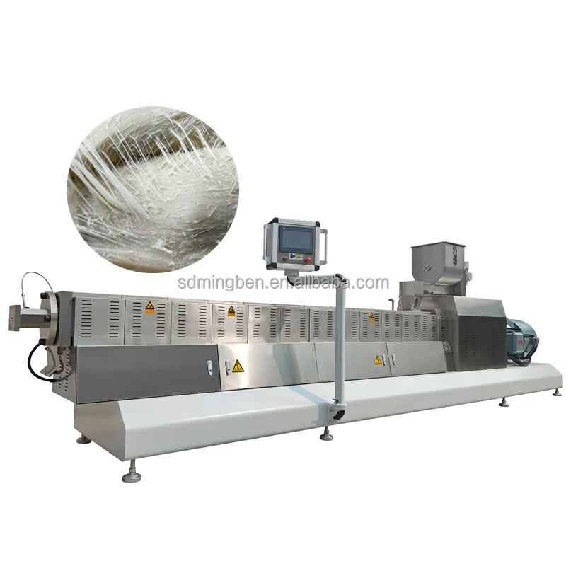 New Technical Automatic TVP Textured Soy Protein Making Machine Texture Soya Protein Production Line
