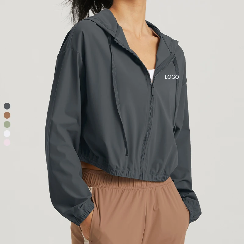 XW-WT1512 Hot Selling Factory Custom Fitness Running Training Gym wear Yoga Jacket For Women Activewear