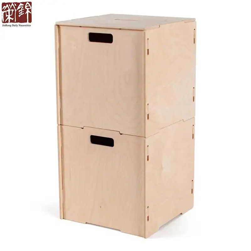 
Kids Playroom Furniture Wooden Storage Box Birch Ply wood Game Box Kids Toy Box 