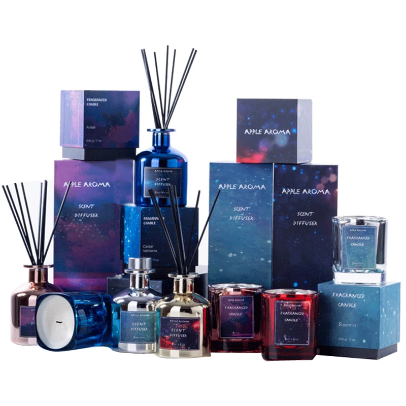 Plain simple pure color packaging reed diffuser
