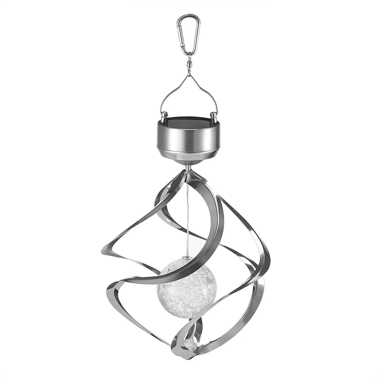 Outdoor waterproof decoration wind turn lamp, Solar courtyard chandelier, wind bell lamp