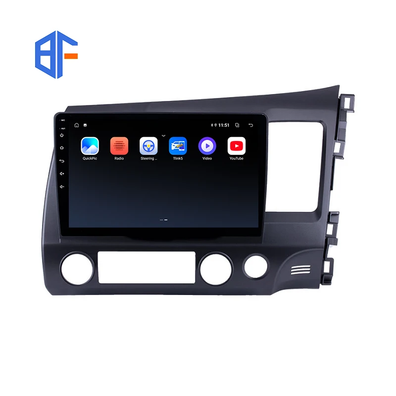 Android 10 Touch Screen 2 Din 10 inch Car Player for Honda CIVIC 2006-2011 RHD Car Radio WIFI BT GPS FM Car Head Unit