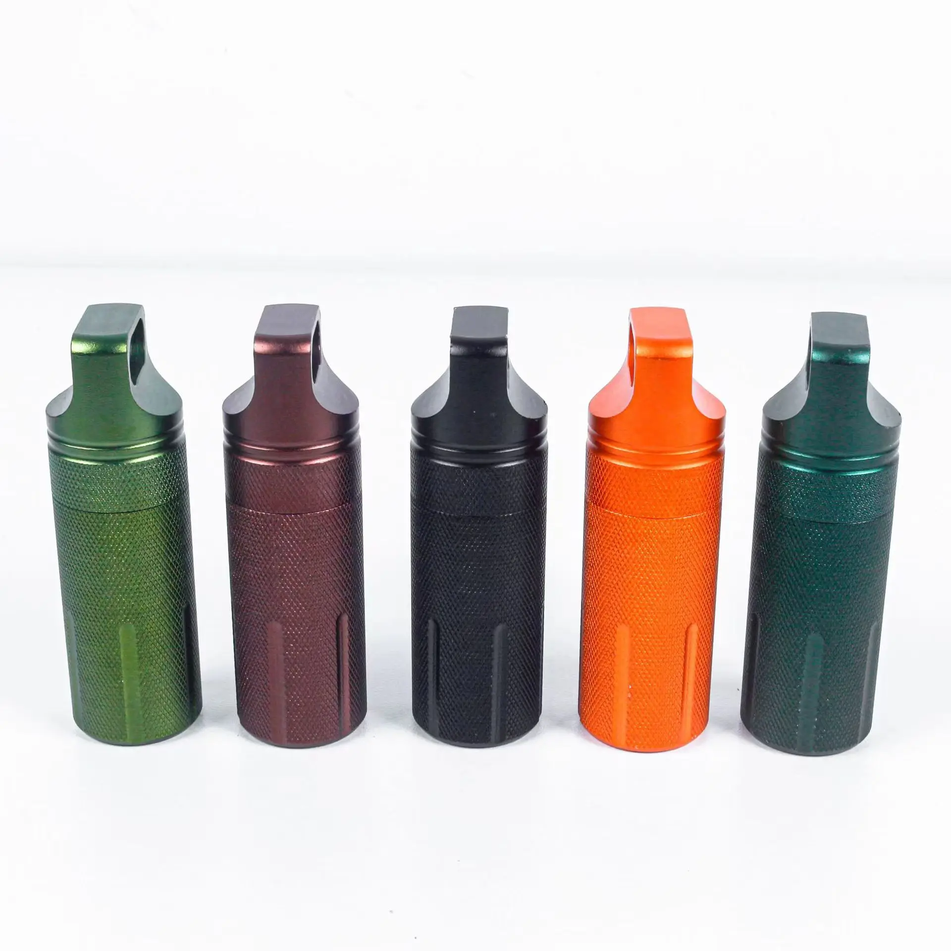 Outdoor Survival EDC Waterproof Pill Case Medicine Box Metal Capsule Seal Bottle Container Aluminum Alloy Bottle for Camping