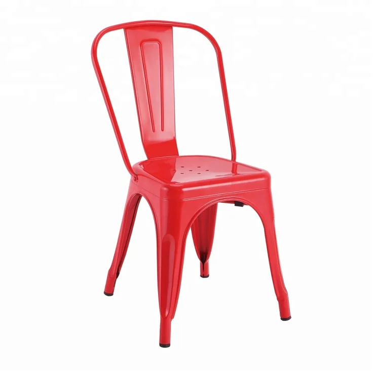 2020 Durable Wholesale Stackable Vintage Industrial Silla Metal  Chairs For Cafe Shop