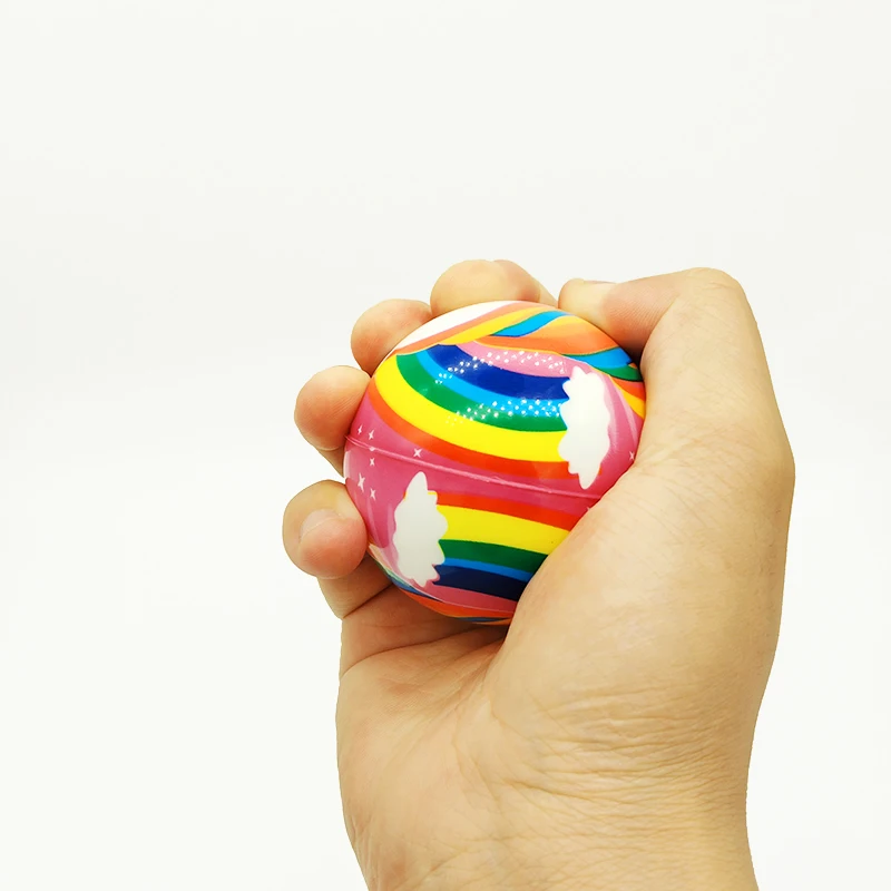 Wholesale a variety of soft elastic anti-stress elastic ball Pu foam anti-stress ball high bounce pressure ball for kids