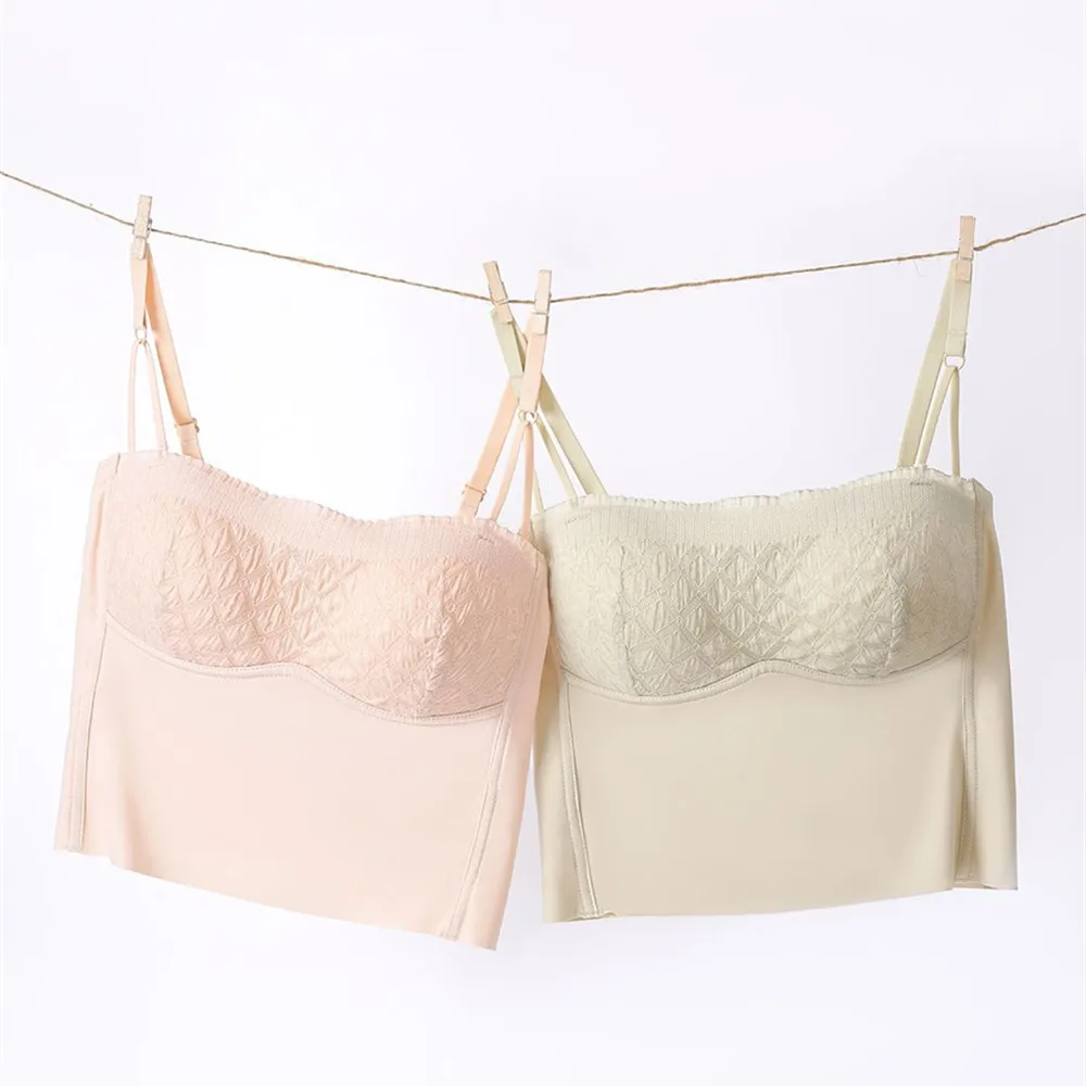 Sexy ladies solid color wire free high quality women underwear camisole bra