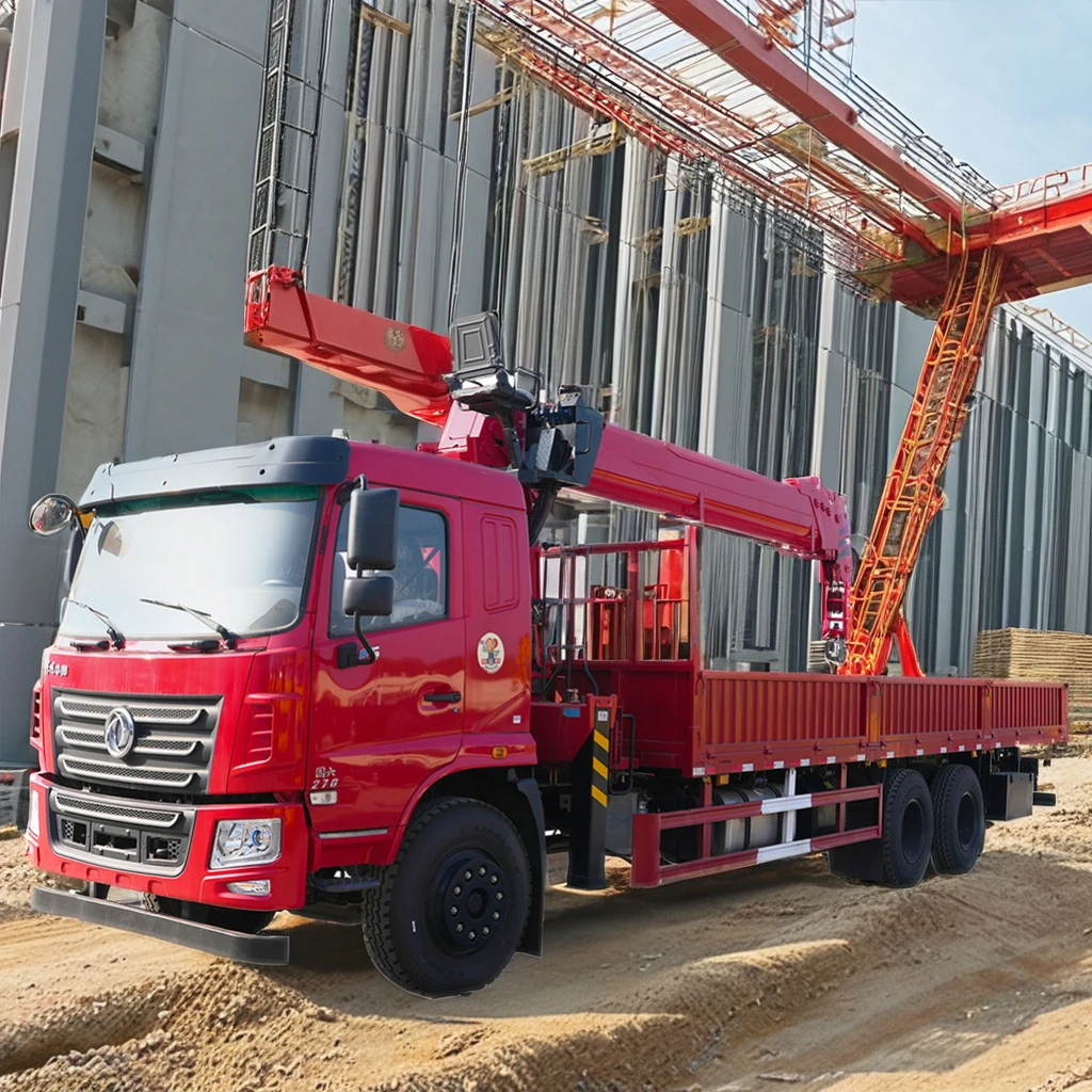 Новое поступление 12 тонн мобильный телескопический подъемный кран Dongfeng быстрая доставка включая компоненты двигателя строительная промышленность