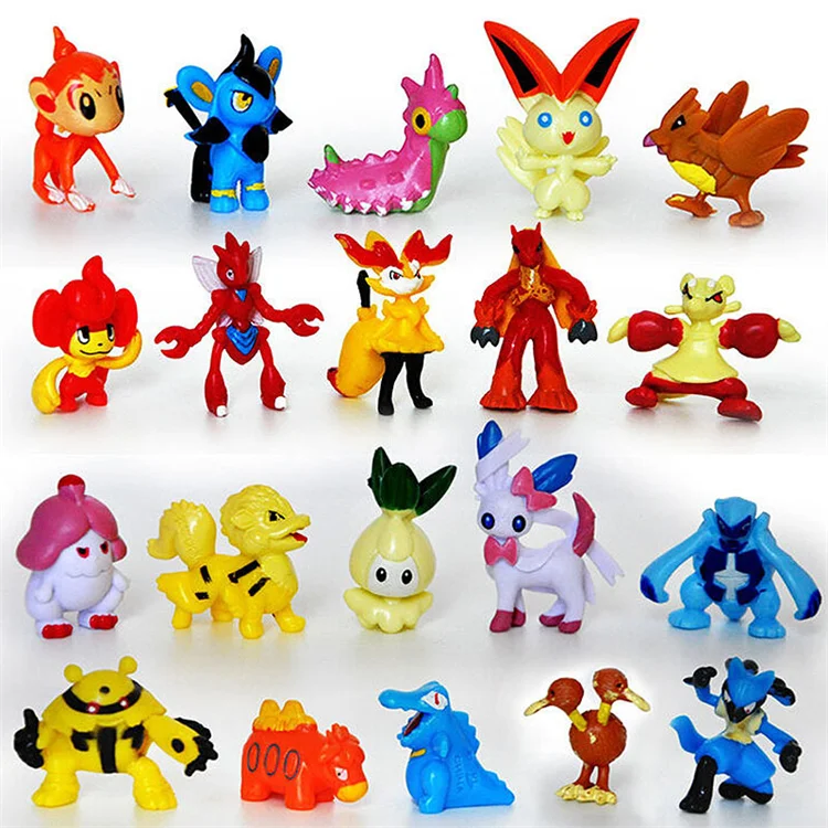 Hot sale 144Pcs/Set Good Quality 2-3cm Mini Child Toy Action Figure pokemon go for
