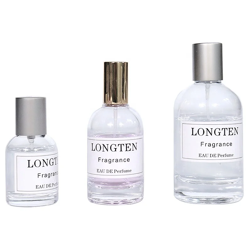 Wholesale perfumes Logo Packaging Boston unique Shape 30ml 50ml 100ml Glass Perfume Bottles With Cap Box