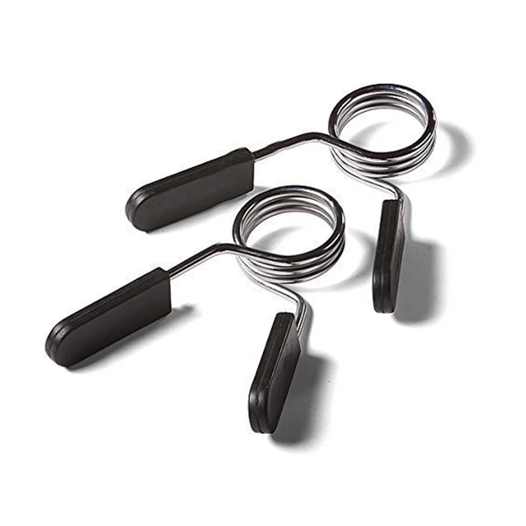 Набор из 2 зажимов для штанги, пружинные зажимы для тяжелой атлетики, пружинные зажимы для ошейников, зажимы для тяжелой атлетики