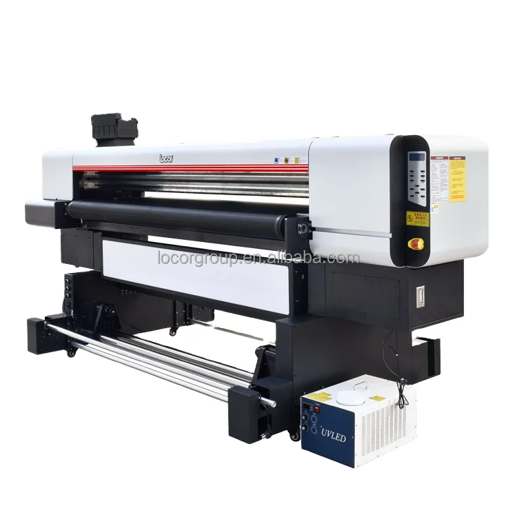 High Speed I3200 UV Hybrid Carpet Printer 4 Head Large Format Digital UV Roll Printing Machine with Ink
