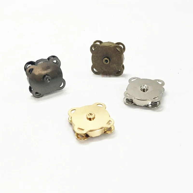 Wholesale invisible Metal   Sewing Snap buttons fasteners Press Buttons for Leather  garment Bags Clothing