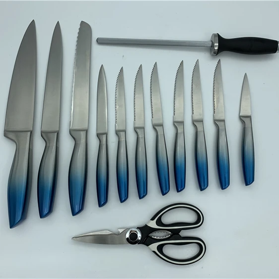 Wholesale China Factory Professional knives kitchen Made Custom Stainless Steel Chef Knives Set