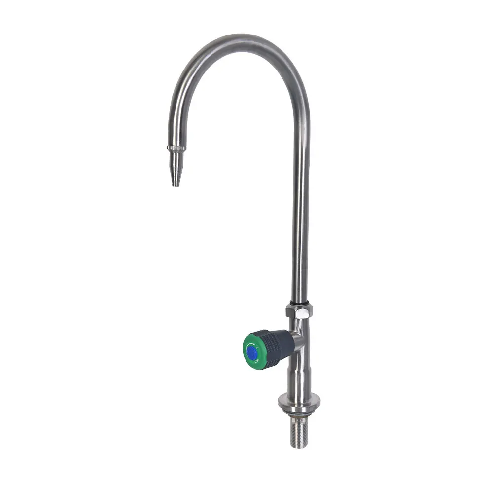 Chemical Lab Laboratory Furniture Stainless Steel High Brightness Epoxy Resin Coating Single Way Water Faucet