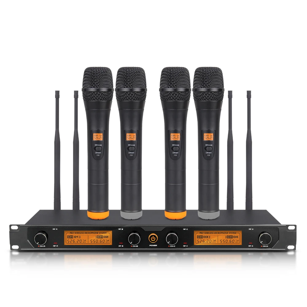 Горячая Распродажа набор Двухканальный UHF профессиональный ручной беспроводной