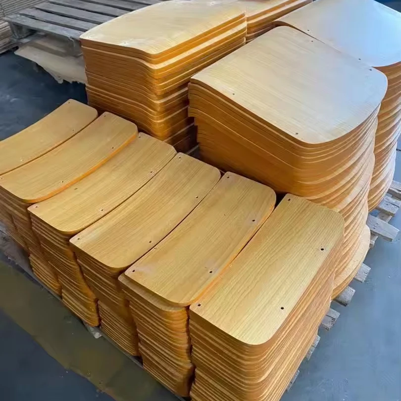Wear resistant wooden Board used classroom desk top for school furniture component shiny plate seat board and backrest for chair