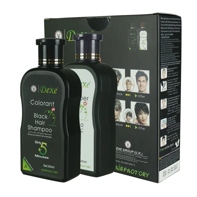 Hair Dye Shampoo Dark Brown And Black Color With Brand original factory wholesale supplier cheap low price private label OEM ODM
