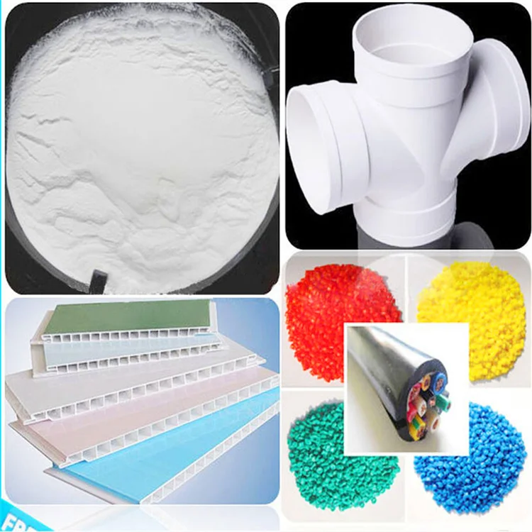 PVC Resin Manufacturers China PVC Resin Powder K Value 66-70 Raw Plastic raw material