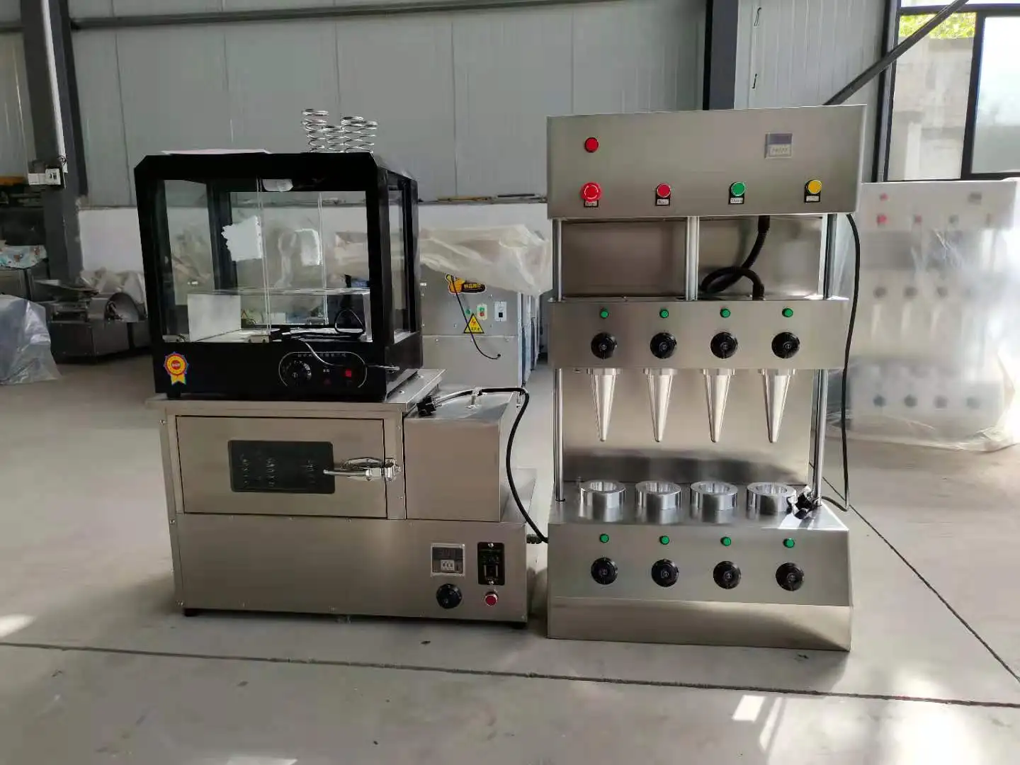 pizza cone maker conical pizza making machine pizza cone maker conical with oven