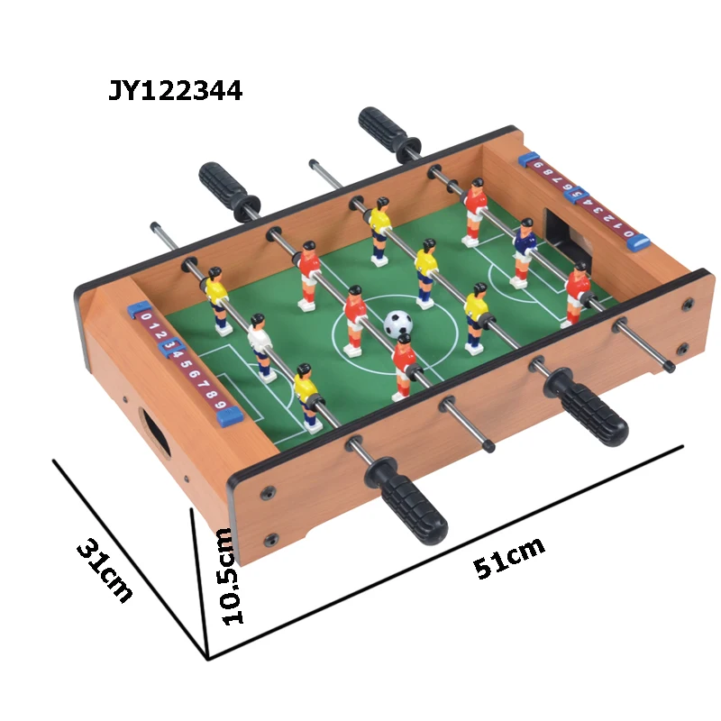 Mini Soccer Game Table Top Wooden Foosball Table for Indoor Party Sport Football Game Kid & Adults Family Entertainment