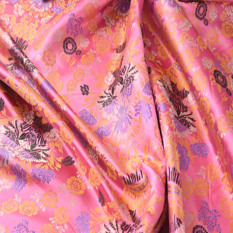 hotsale jacquard satin fabric rolls/pure satin silk charmeuse in stock