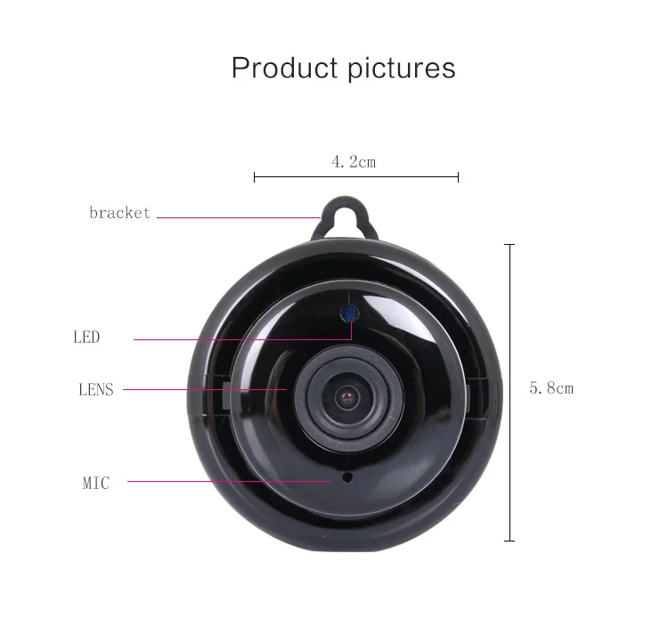 Мини Ip-камера v380 с дистанционным мониторингом Wi-Fi-камера беспроводная Hd-камера 1080p мини-Wi-Fi-камеры высокого качества