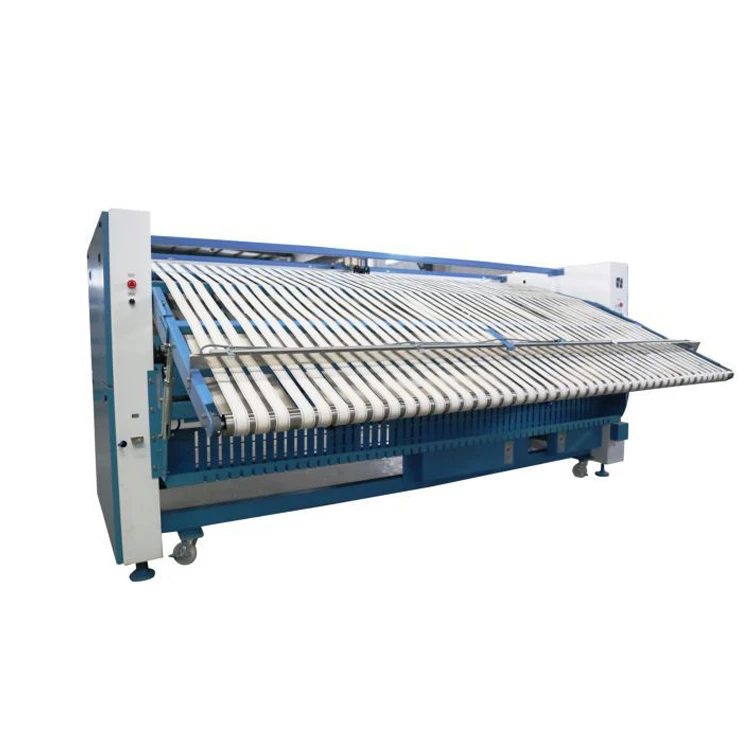 Manufacturers Provide Laundry Hotel Sheets Folding Stacker Automatic Fabric Folding Machine