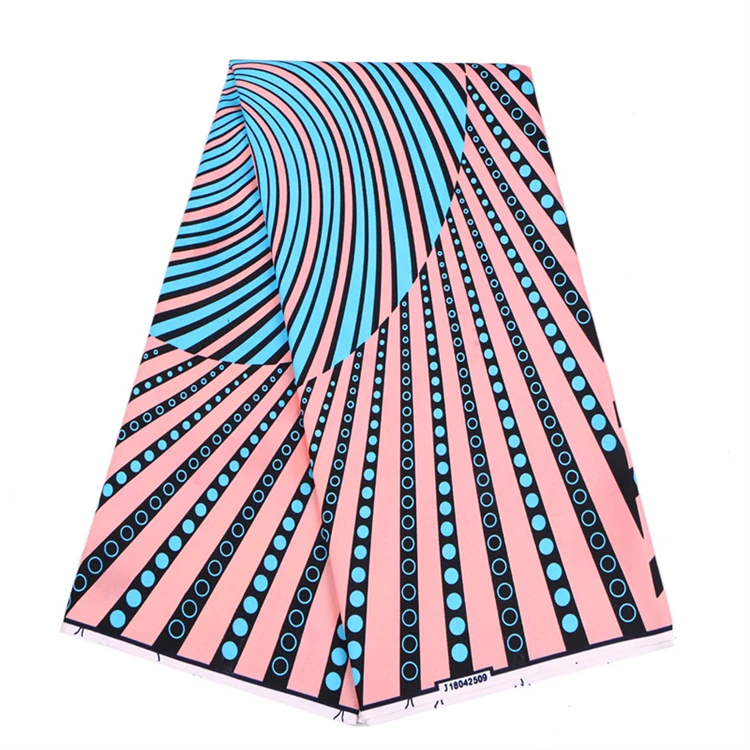 High Quality Sun Flower Wax Printing Fabric American Ankara Organic Batik 100% Polyester Ethnic Print Wax Fabrics