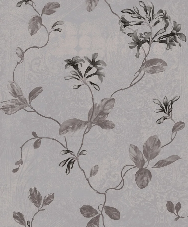 High End Elegant Lilac Pattern Bedroom Wallpaper Home Decoration