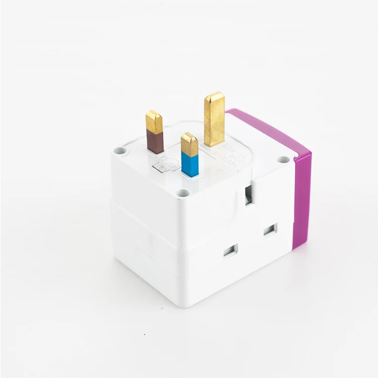 Путешествия Usb Международный мощность Великобритания Plug 3 булавки универсальный мульти разъем адаптера
