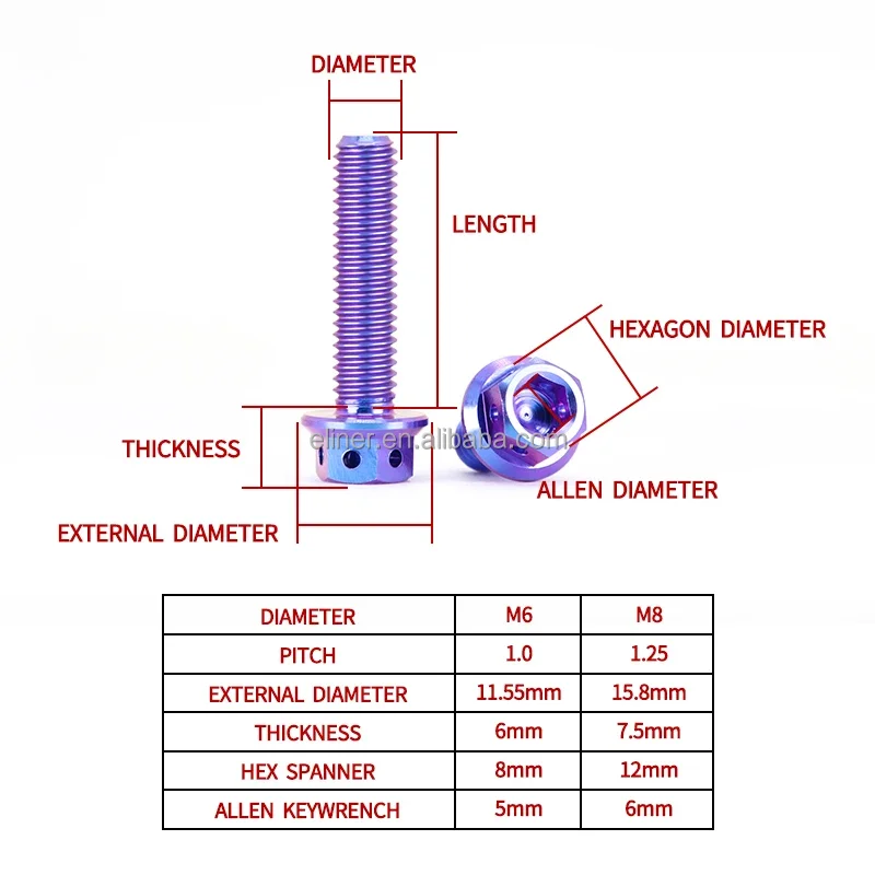Colorful Bicycle Stem Bolt Stainless Steel Road Mountain Bike Stem Screw Bike Handlebar Fixing Screws MTB Power Bolts