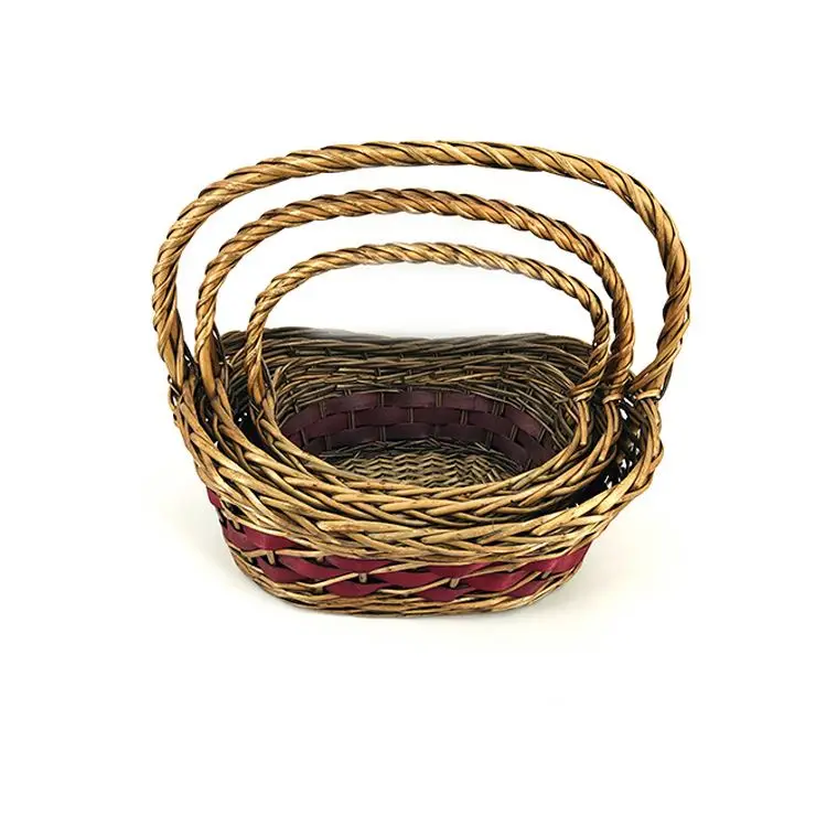 
New High Quality Picnic Hamper Basket Gift Wicker With Handles 